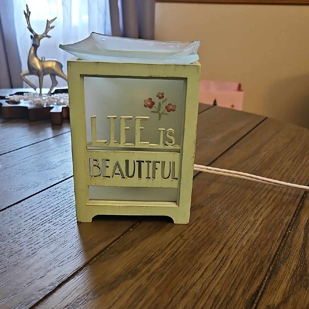 Life is Beautiful Decorative Light Green Accent